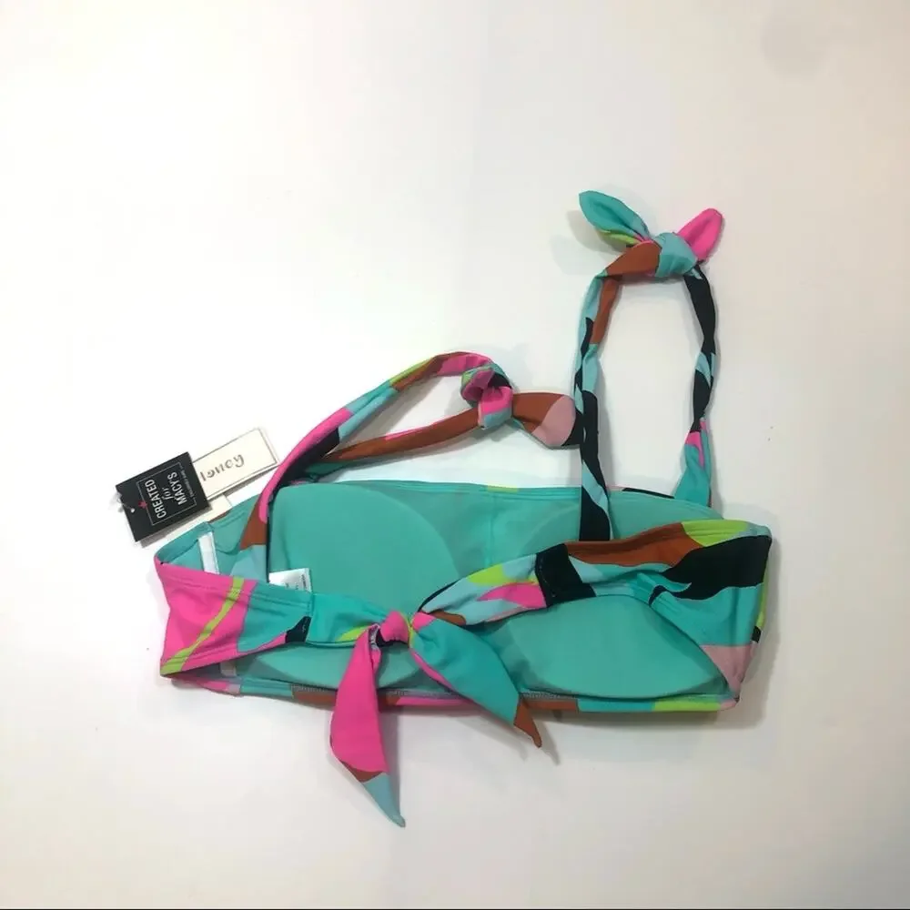 Hula Honey AQUA MARINE Bralette Bikini Swim Top